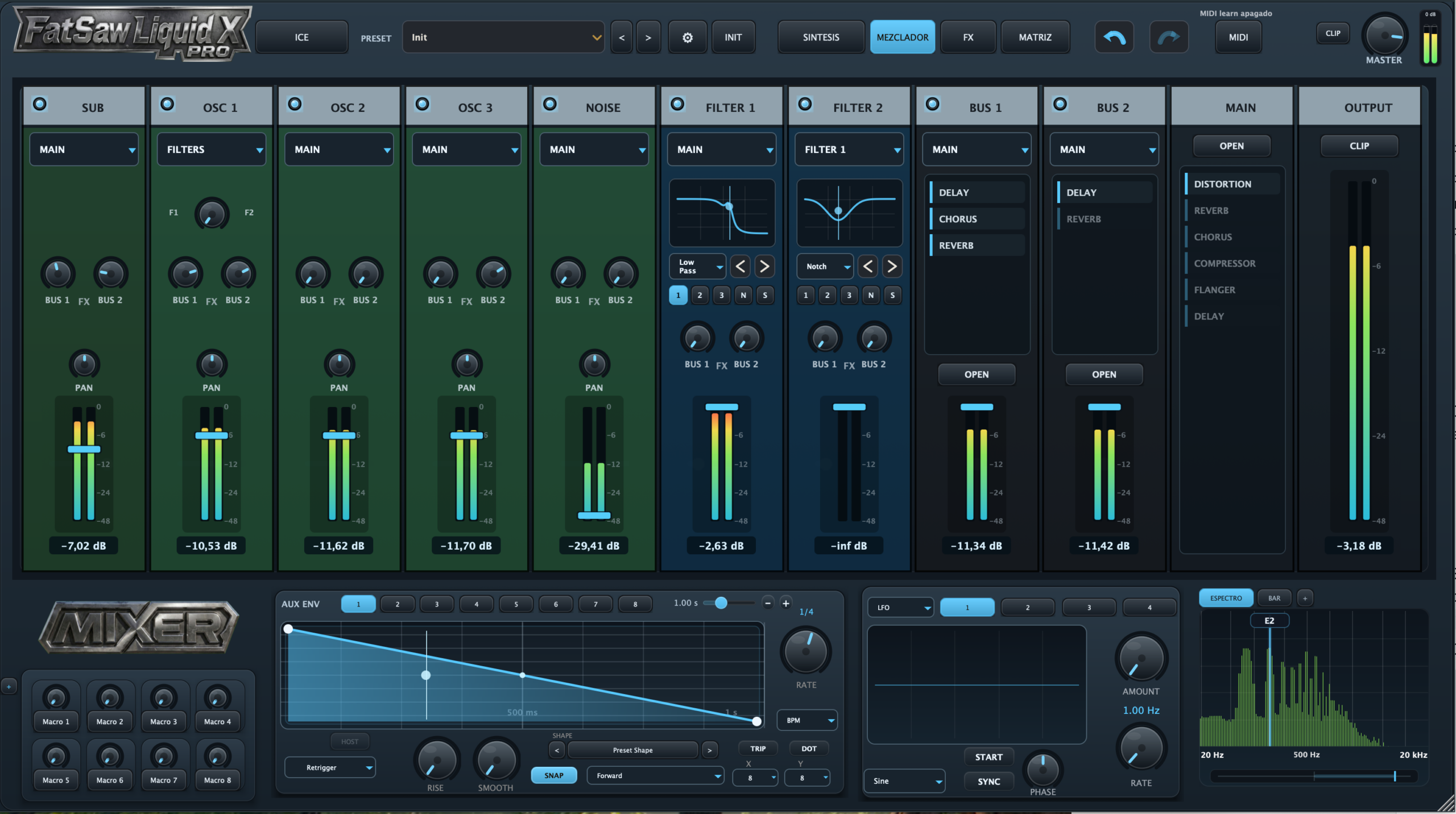 Liquid X Pro 05 / MIXER & FILTERS
